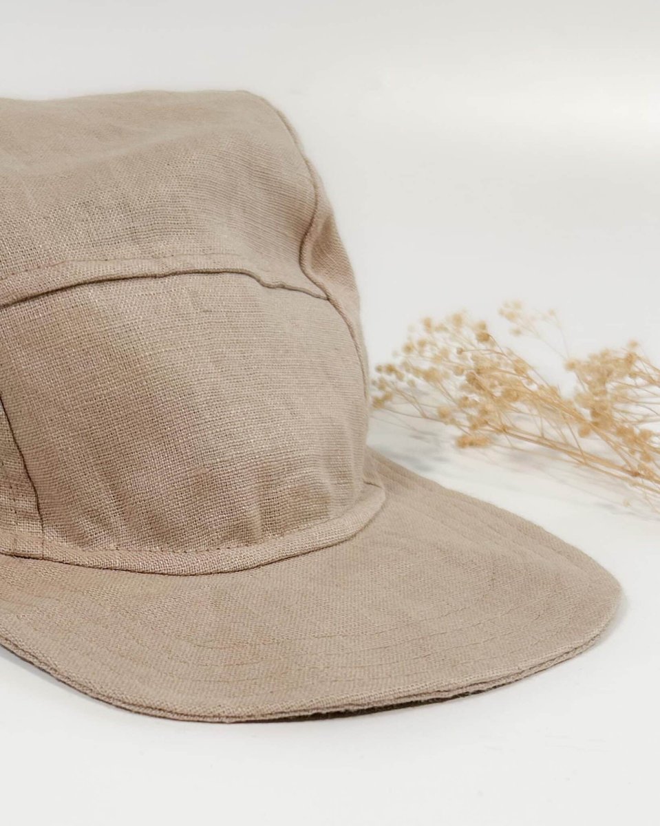 Sofortkauf: Kinder Cap aus Leinen in Sand, Gr. 54-56
